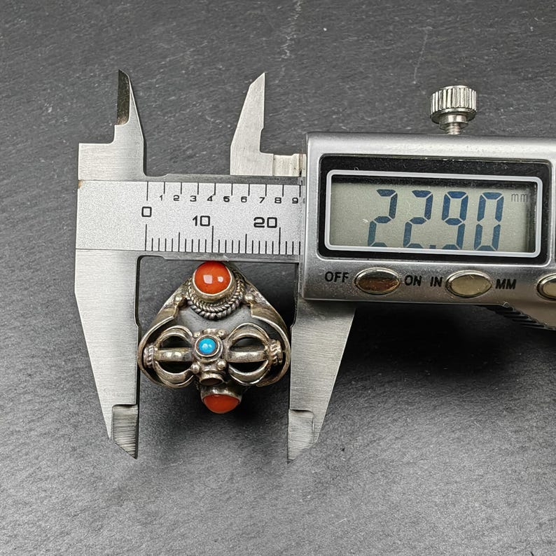 Silver Ring | Rotatable Vajra Ring