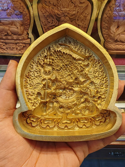 3 Faced 6 Armed Mahakala Tsa Tsa Mold - 11cm Height