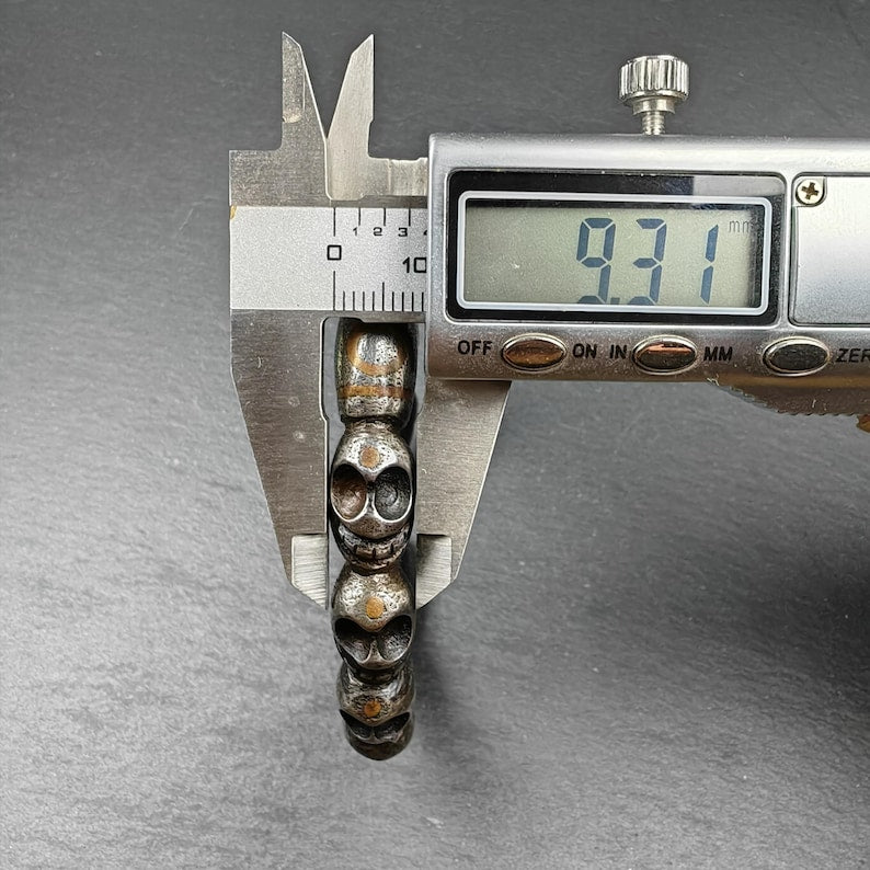 Tibetan Citipati Skull Bangle,Cold Iron Cuff Bracelet