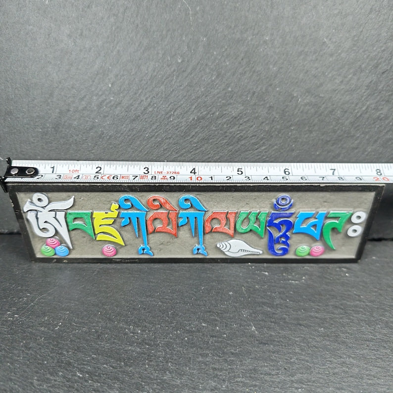 6 Mantras Stones - Artisanal Hand-Carved Mani Stones