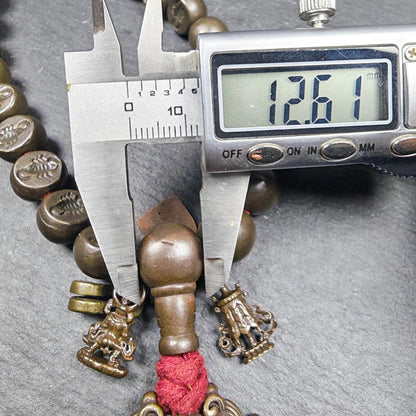 Handhold Wrist Mala,12mm Half Round Scorpion (of Guru Rinpoche)