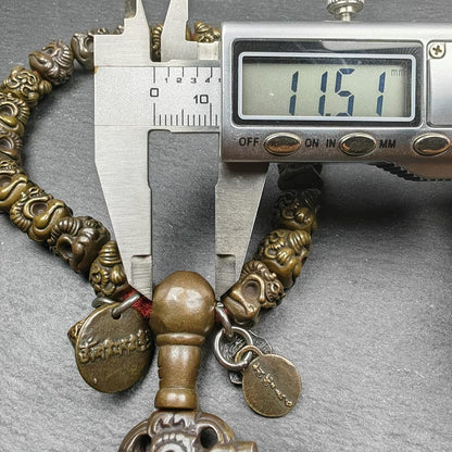 Thokcha Wrist Mala - 9mm Tibetan Garuda Bird Beads