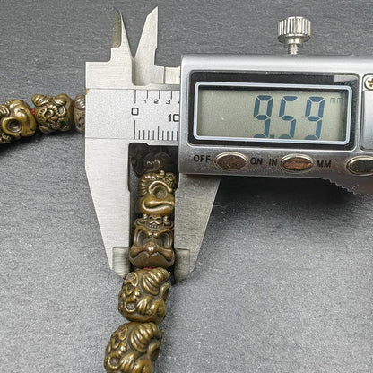 Thokcha Wrist Mala - 9mm Tibetan Garuda Bird Beads