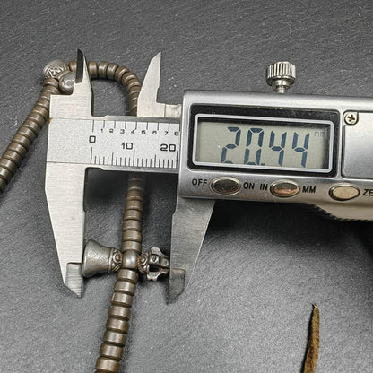 5mm Cold Iron Ascetic Hand Hold Mala