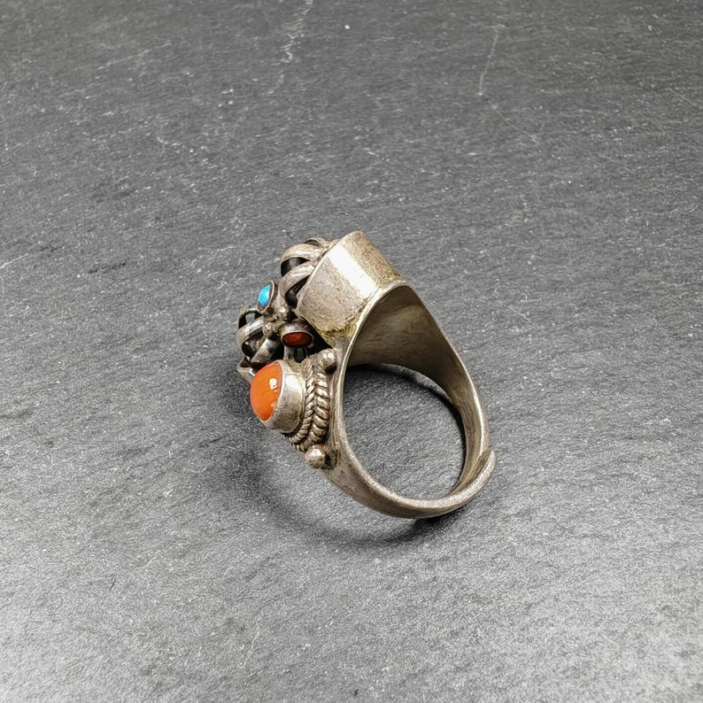 Silver Ring | Rotatable Vajra Ring