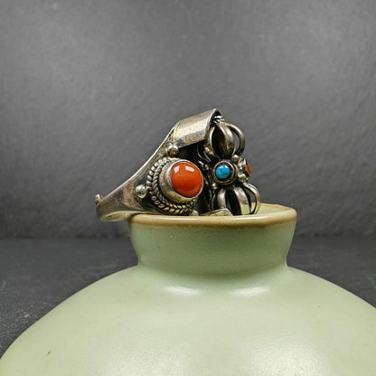 Silver Ring | Rotatable Vajra Ring