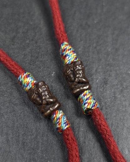 Authentic Old Citipati Skull Vajra Amulet - 53×38mm