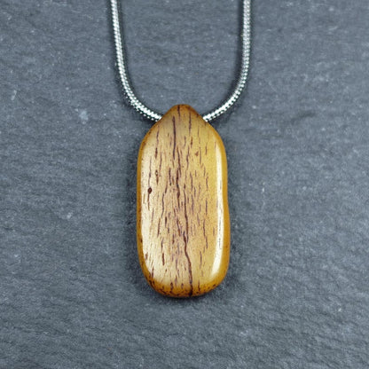 Authentic Yak Bone Carved Dual Skeleton Skull Pendant 30mm × 14mm