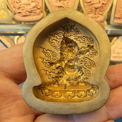 The Wrathful Trio of Vajrapani Tsa Tsa Mold - 4.5cm Height