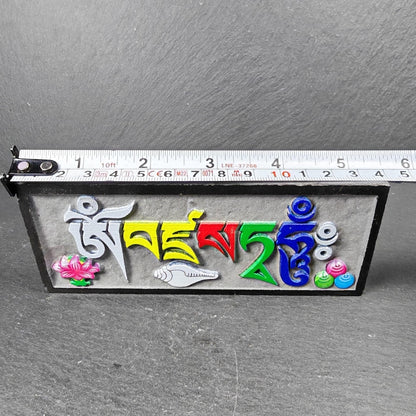 6 Mantras Stones - Artisanal Hand-Carved Mani Stones