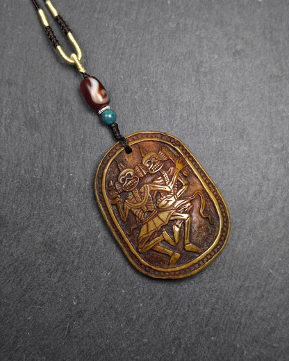 Citipati Master Kapala Pendant - 64mm × 48mm