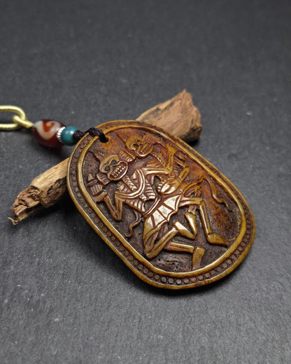 Citipati Master Kapala Pendant - 64mm × 48mm