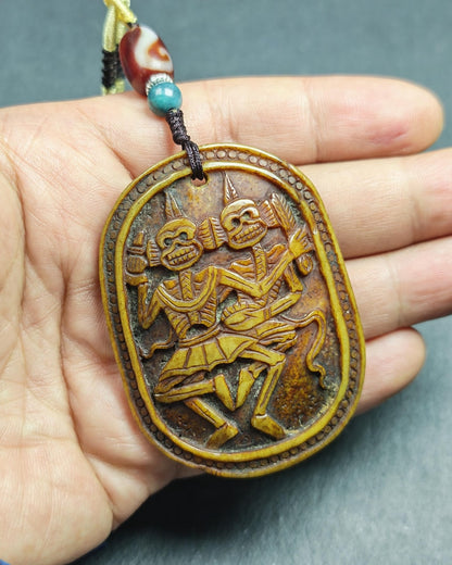 Citipati Master Kapala Pendant - 64mm × 48mm