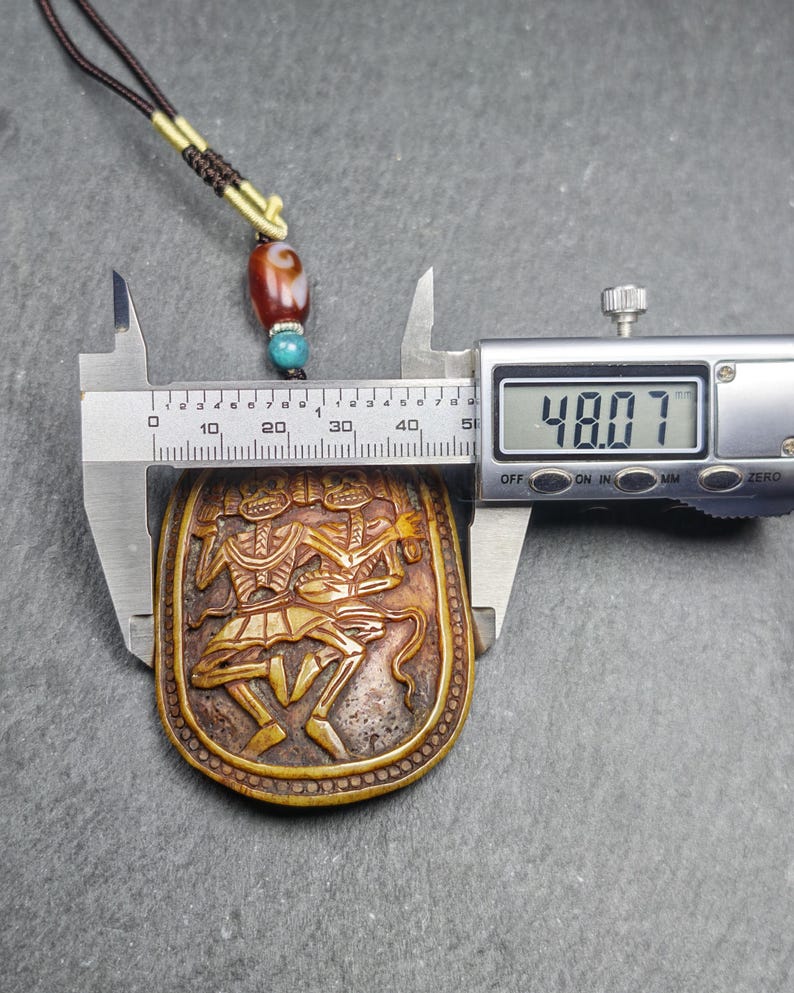 Citipati Master Kapala Pendant - 64mm × 48mm