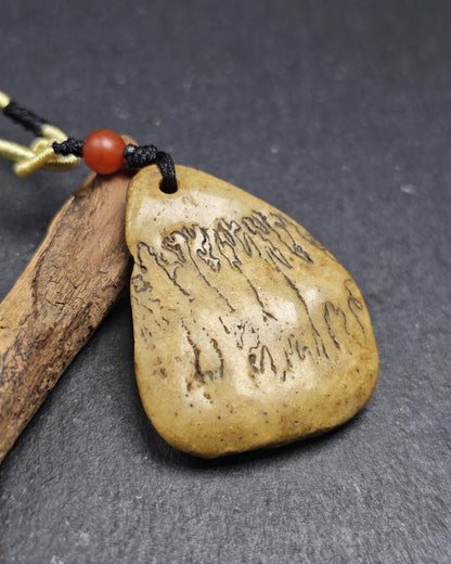 Antique Triangle Kapala Amulet - 44mm × 33mm - Decades Old