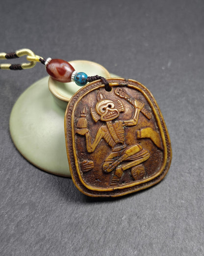 Authentic Citipati Master Kapala Pendant,54mm × 50mm