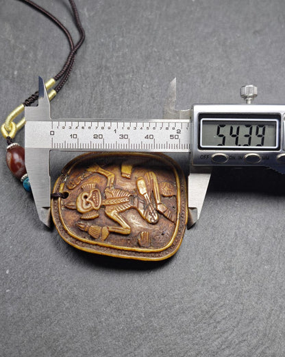 Authentic Citipati Master Kapala Pendant,54mm × 50mm