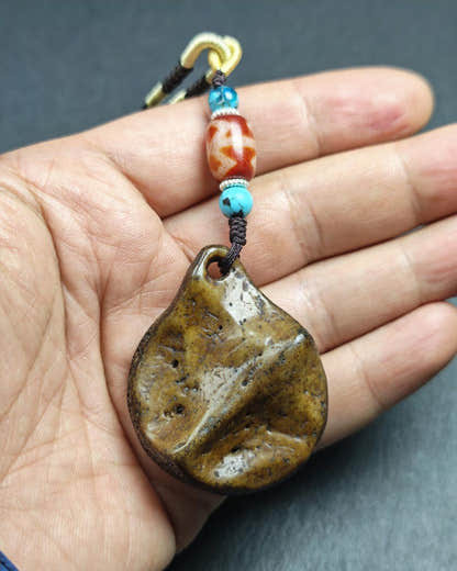 Authentic Kapala Amulet - Cross Vajra Charm - Tibetan Protective Pendant - Decad - Tibetan Buddhist amulet, view 9