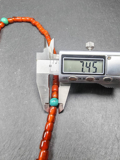 Authentic Old 6mm Pure Agate Necklace Mala - 32cm stretched