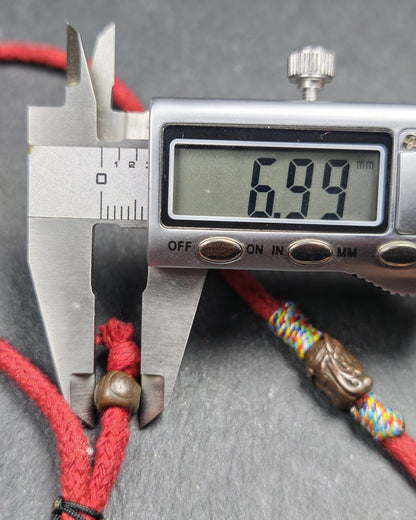 Authentic Old Citipati Skull Vajra Amulet - 53×38mm