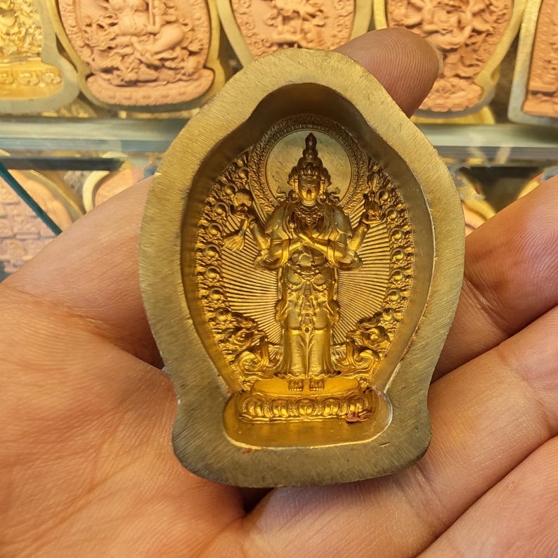 Avalokiteshvara (Open-eyed) Tsa Tsa Mold - 4.5cm Height