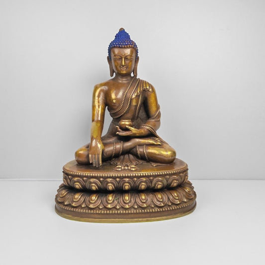Old Shakyamuni Statue - Acient Tibetan Buddhist Statue 17cm Height