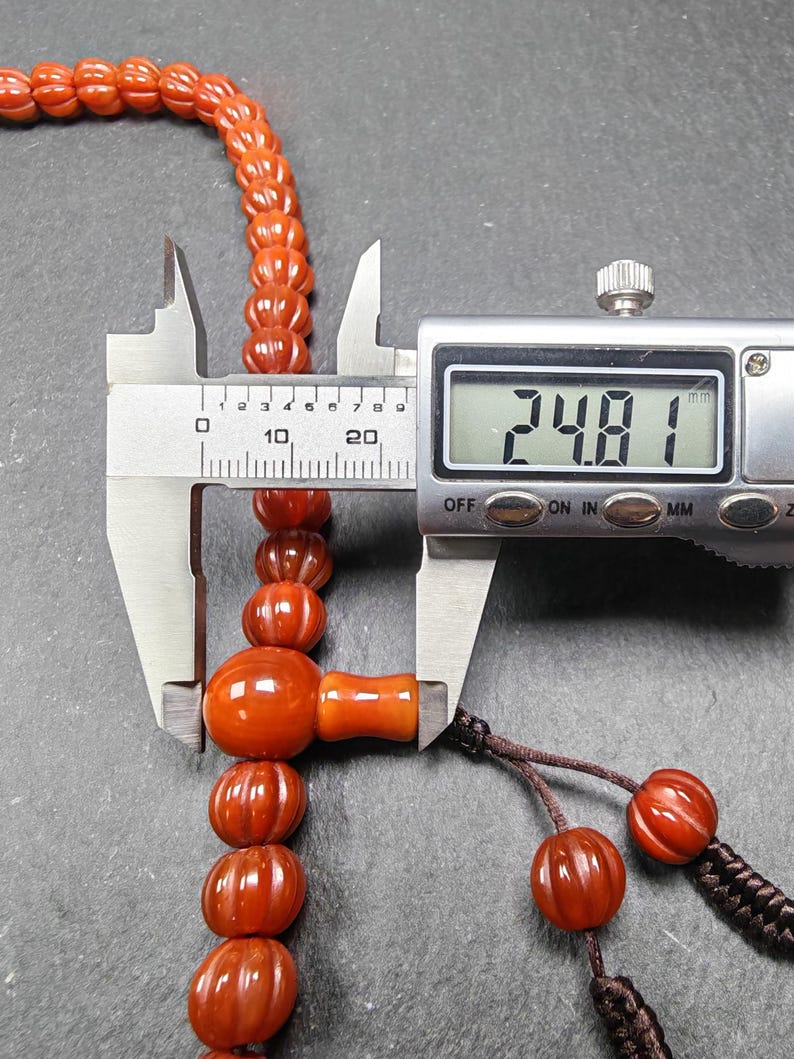 10mm Pure Agate Pumpkin Necklace Mala