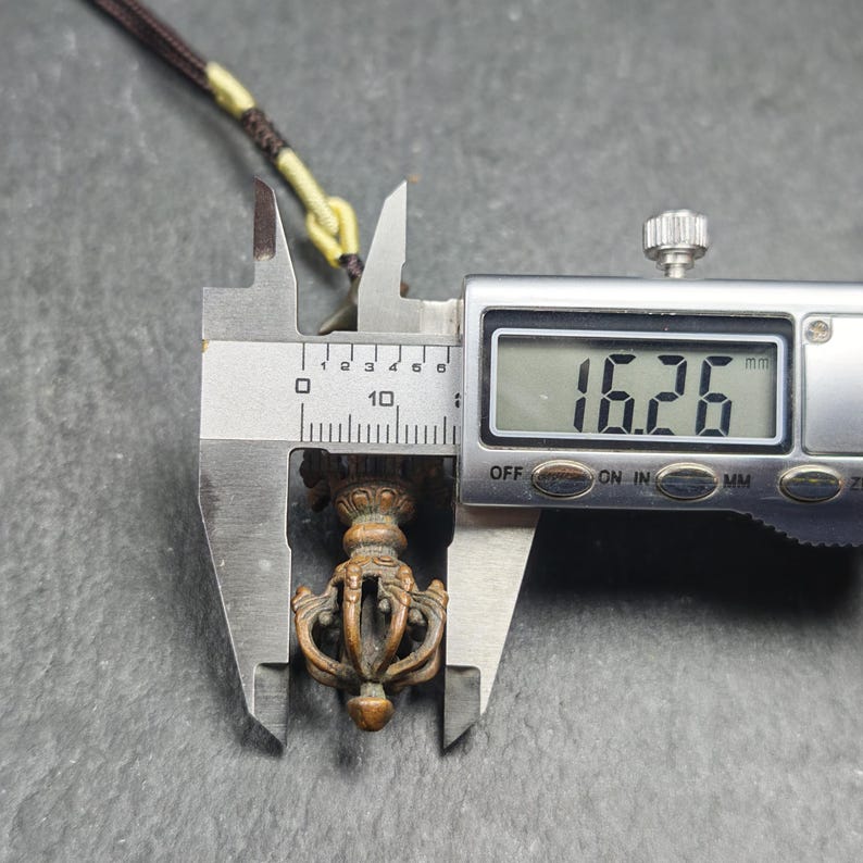 Tibetan Vajra Amulet - Protective Charm - 47×16mm