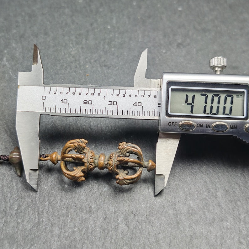 Tibetan Vajra Amulet - Protective Charm - 47×16mm