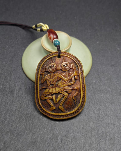 Citipati Master Kapala Pendant - 64mm × 48mm