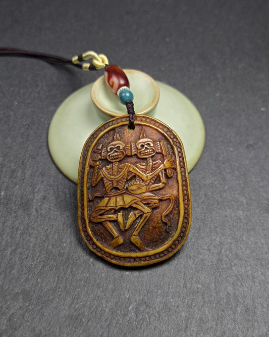Citipati Master Kapala Pendant - 64mm × 48mm