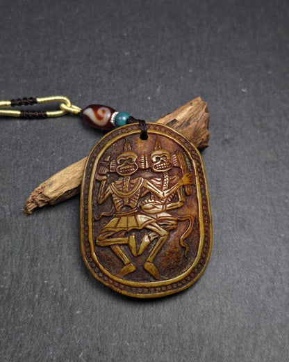 Citipati Master Kapala Pendant - 64mm × 48mm