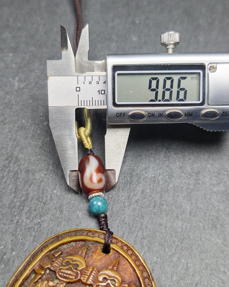 Citipati Master Kapala Pendant - 64mm × 48mm