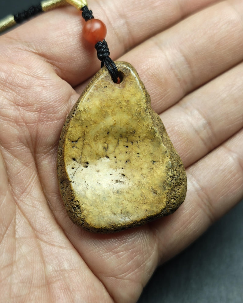 Antique Triangle Kapala Amulet - 44mm × 33mm - Decades Old