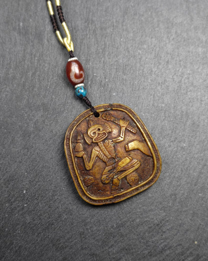 Authentic Citipati Master Kapala Pendant,54mm × 50mm