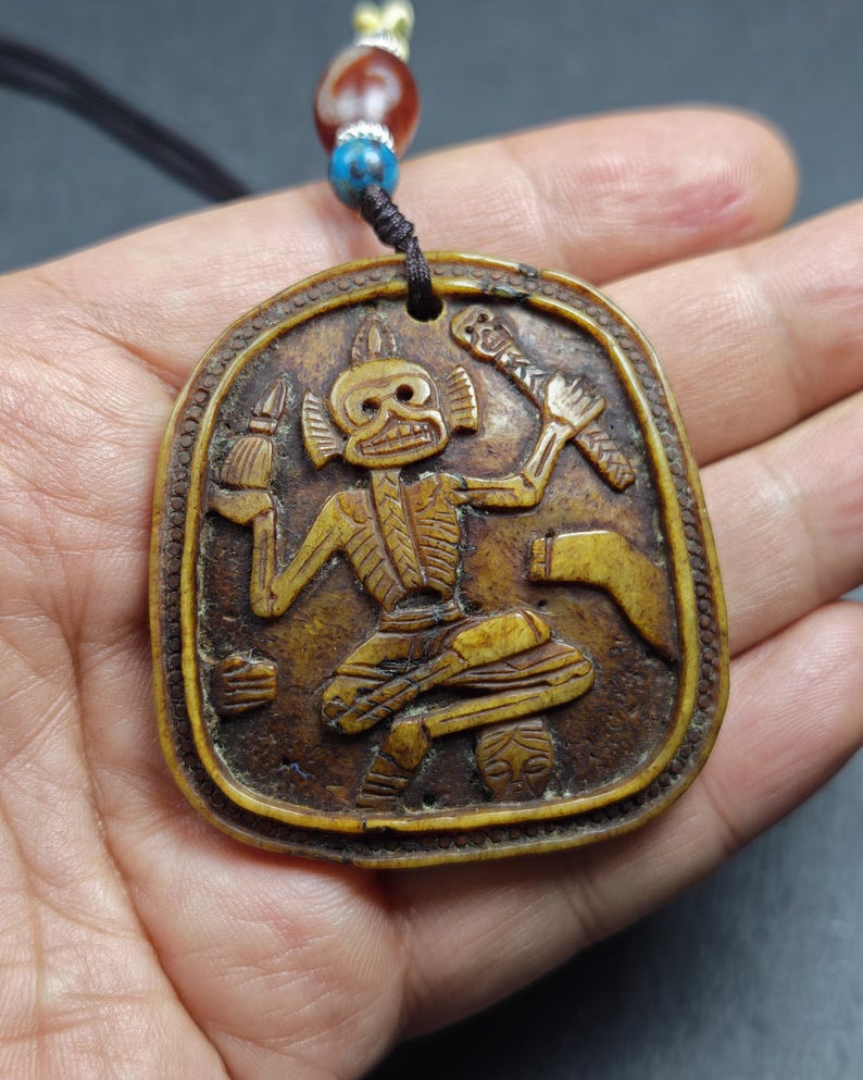 Authentic Citipati Master Kapala Pendant,54mm × 50mm