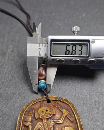 Authentic Citipati Master Kapala Pendant,54mm × 50mm