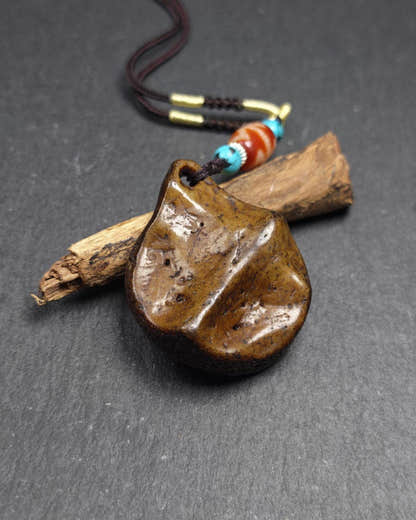 Authentic Kapala Amulet - Cross Vajra Charm - Tibetan Protective Pendant - Decad - Tibetan Buddhist amulet, view 5