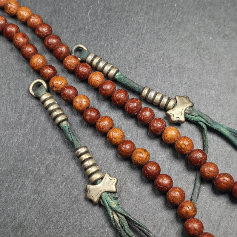 7+mm Tibetan Prayer Bead Counters Decades Old