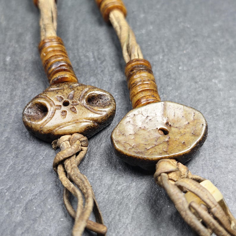 Authentic Old Kapala Prayer Bead Counters - 9mm