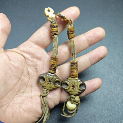 Authentic Old Kapala Prayer Bead Counters - 9mm