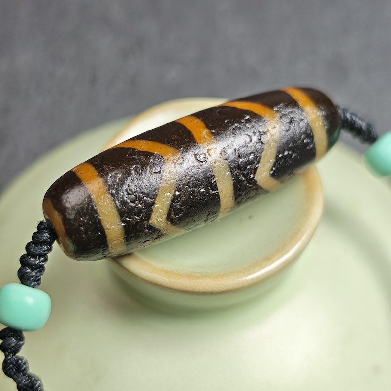 Authentic Wave Totem Dzi Clavicle Chain | 39*13mm