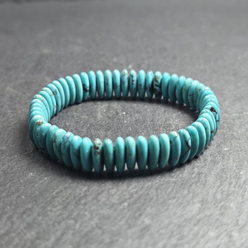 Turquoise Bracelet - Old Tibetan Wrist Mala - Tibetan Buddhist mala beads, view 8