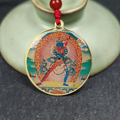 Chakrasamvara + Mahakala Amulet (Double Sided ) 34mm