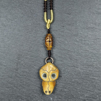 Bird Skull Amulet - Beak Mask Pendant - 31×20×9mm