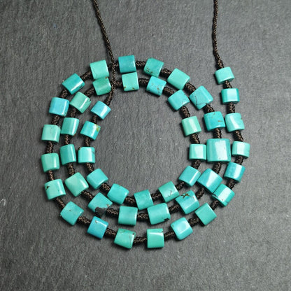 Turquoise Beads Necklace for Woman 40cm Length