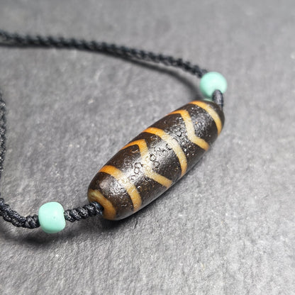 Authentic Wave Totem Dzi Clavicle Chain | 39*13mm