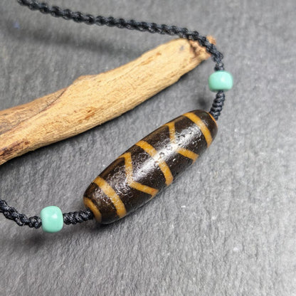 Authentic Wave Totem Dzi Clavicle Chain | 39*13mm