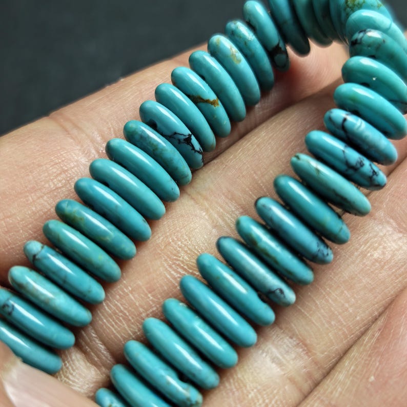 Turquoise Bracelet - Old Tibetan Wrist Mala - Tibetan Buddhist mala beads, view 11