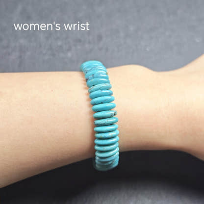 Turquoise Bracelet - Old Tibetan Wrist Mala - Tibetan Buddhist mala beads, view 7